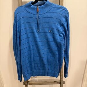 Vineyard Vines Boatyard Quarter-Zip Sweater Size Large